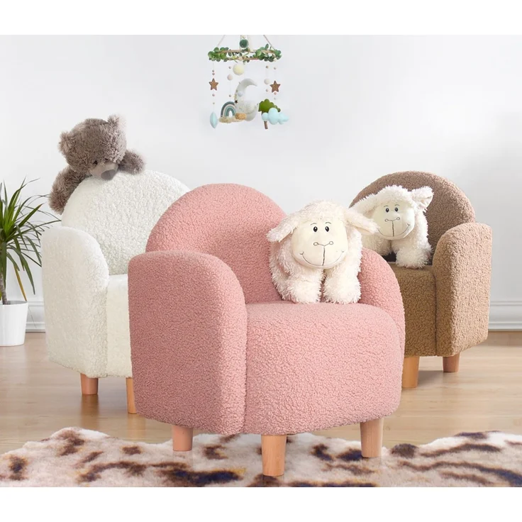 Hanah Home 'Moylo - Pink' Kinder-Ohrensessel, Rosa, 47 x 51 x 47 cm – Bild 4