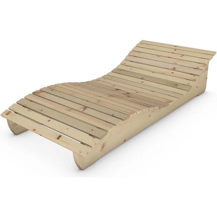 Gartenliege "Relax-Gertl" (Zirbe) 1-teilig Liegebreite 90 cm Himmelsliege – Bild 2