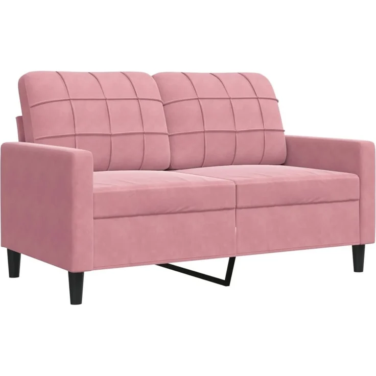 vidaXL 2-Sitzer-Sofa Rosa 120 cm Samt 4007617 – Bild 1