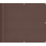 vidaXL Balkon-Sichtschutz Braun 90x700 cm 100 % Polyester-Oxford 4000389