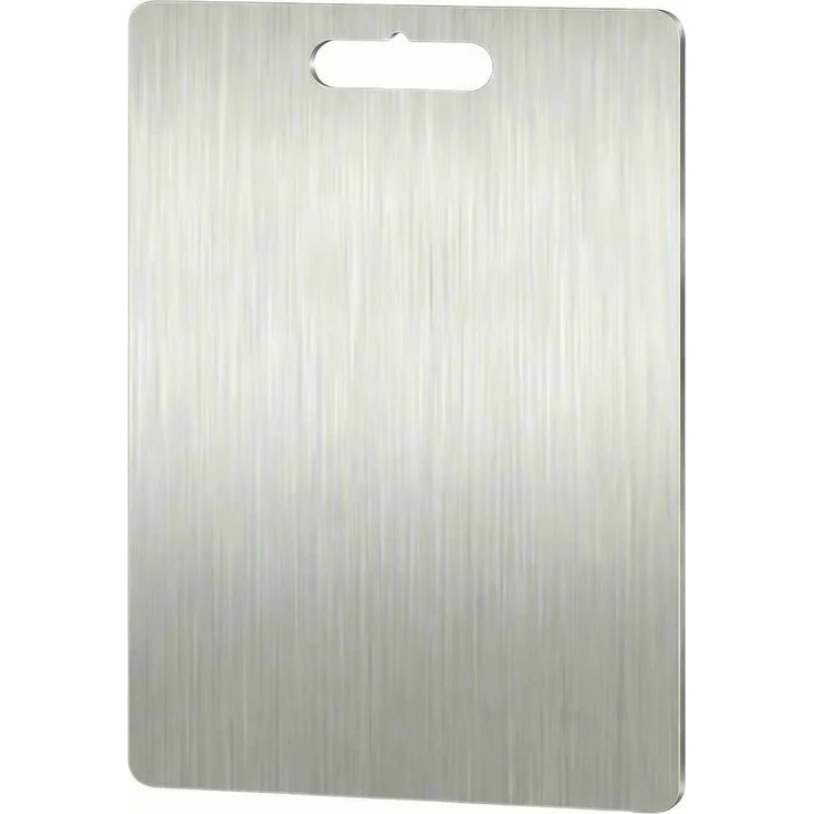 Hermia Concept 'Huhu882' Schneidebrett aus Edelstahl, Silber, 20 x 30 cm – Bild 2
