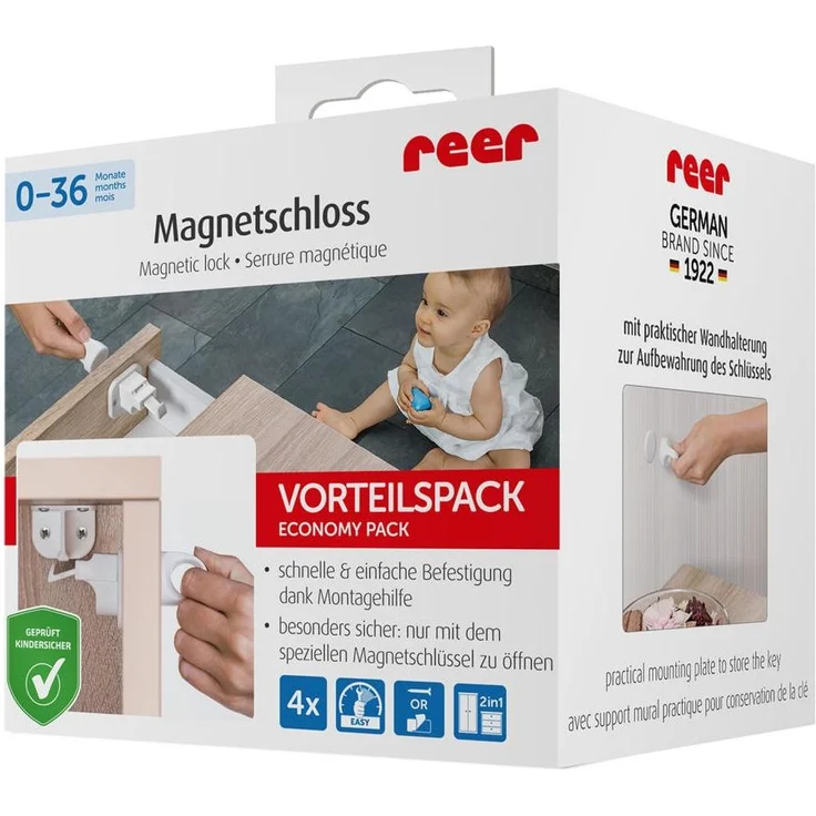 Reer Magnetschloss mit Montagehilfe 4 Stück – Bild 10