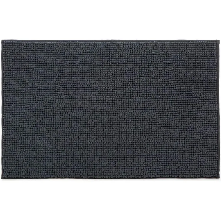 Avilia Rutschfester Badezimmerteppich aus weicher Mikrofaser, grau, 80x50 cm, ideal, um Ihr Badezimmer modern und sicher zu Machen - Der Teppich ist leicht zu reinigen und nimmt schnell Wasser auf