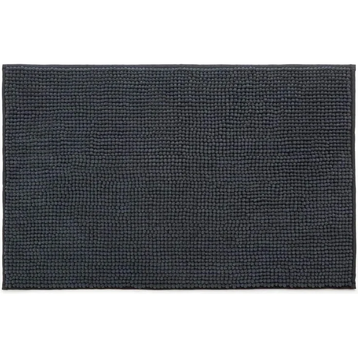 Avilia Rutschfester Badezimmerteppich aus weicher Mikrofaser, grau, 80x50 cm, ideal, um Ihr Badezimmer modern und sicher zu Machen - Der Teppich ist leicht zu reinigen und nimmt schnell Wasser auf – Bild 1