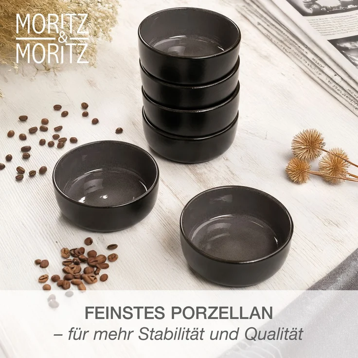 Moritz & Moritz VIDA Müslibowl 6 tlg. anthrazit – Bild 3