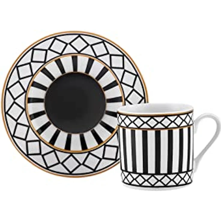 Karaca Kaffeeservice Karaca Helenistik für 6 Personen Kaffeetasse, 80 ml, Porzellan – Bild 7
