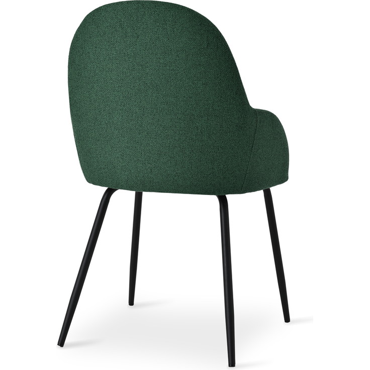 GOEURVANT 1438 Esszimmerstühle 6er-Set mit Armlehnen, Webstoff - Grün – Bild 5
