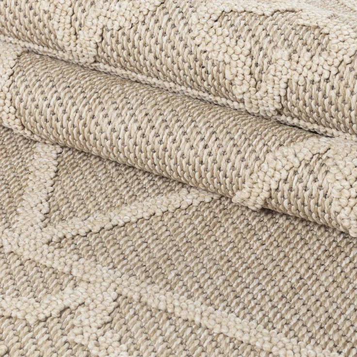 Outdoor Teppich Piero rechteckig - 120x170 cm - Beige – Bild 6