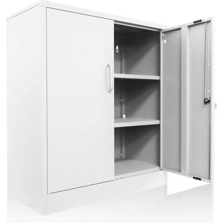 ONDIS24 Aktenschrank Mehrzweckschrank Stahlschrank - Büroschrank Metallschrank abschließbar mit justierbaren Einlegeböden, 50Kg Pro Einlage – Bild 4