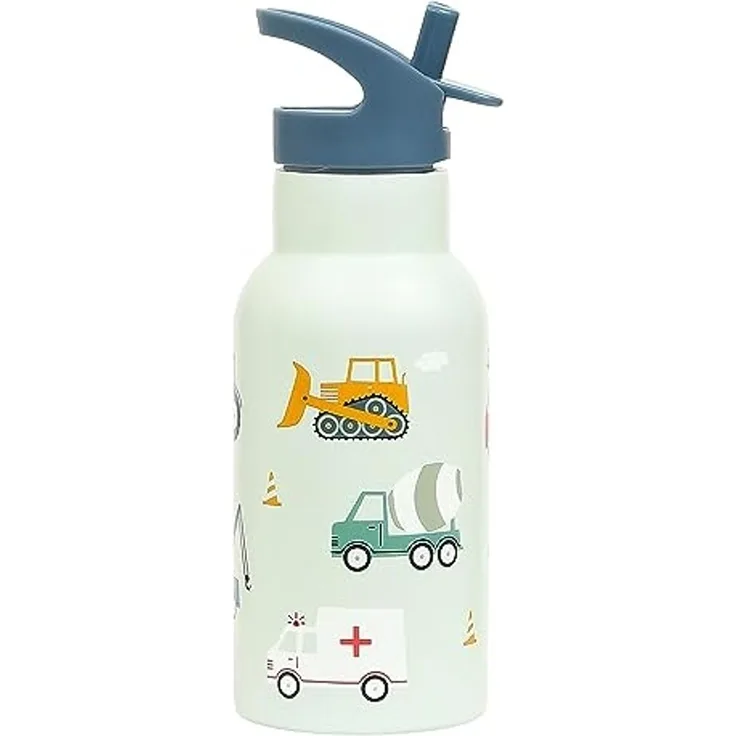 A Little Lovely Company Trinkflasche Edelstahlflasche mit Tiermotiv 350 ml 20 cm hoch