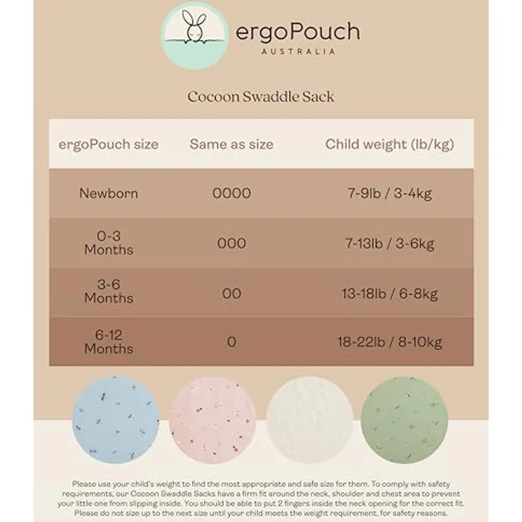 Ergopouch Oatmeal Marle Puckschlafsack - Newborn - – Bild 6