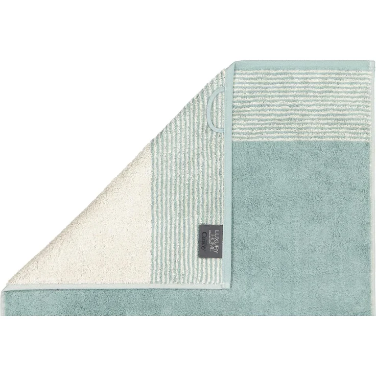 Cawö Handtuch Two-Tone 590 salbei – Bild 5