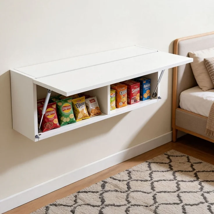 Home Nature Wohnkonzept Hängeschrank für Küche, Bad und Schlafzimmer aus Spanplatte, Weiß, 30 x 25 x 80 cm – Bild 6