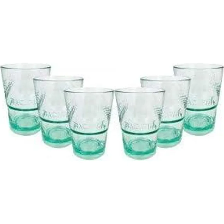 Bacardi Rum Glas Gläser Set - 6x Gläser Mojito Longdrinkglas Cuba Libre Cocktail Bar