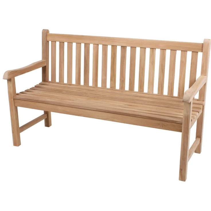Garten-Sitzgruppe MAJA 4-tlg. - Teak, Teakbraun | Gartenmöbel-Set Gartengarnitur Garten-Essgruppe mit Bank/Stühlen und Esstisch – Bild 3