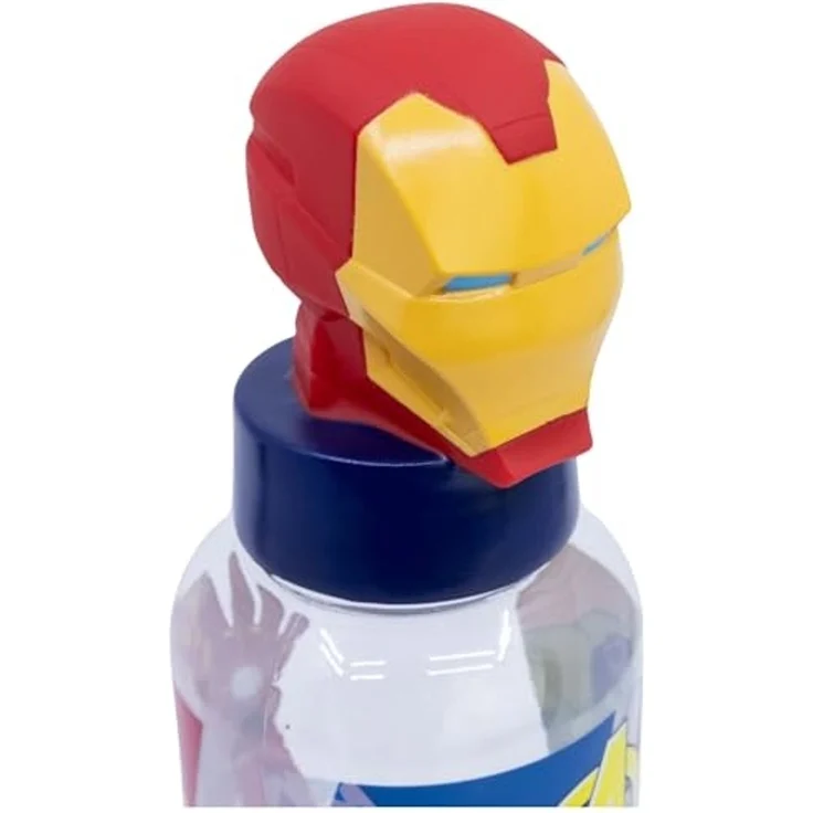 Avengers Iron Man Trinkflasche 3D Ecozen Flasche für Kinder 560 ml – Bild 4