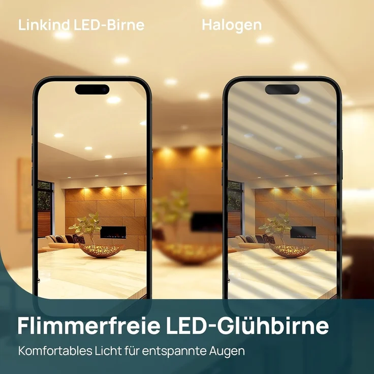 Linkind GU5.3 MR16 LED 5W Lampe 12V, 50 Watt ersetzt, 2700K Warmweiß 36° Abstrahlwinkel LED Spot MR16, 520Lm AC/DC 12Volt LED Leuchtmittel, Nicht dimmbar, 5 Stück – Bild 7