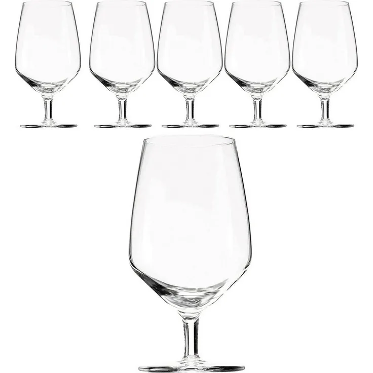 Zwiesel Glas Rotweinglas Schott Zwiesel Bistro Line Rotweinglas – 6er Set 470ml, Kristallglas