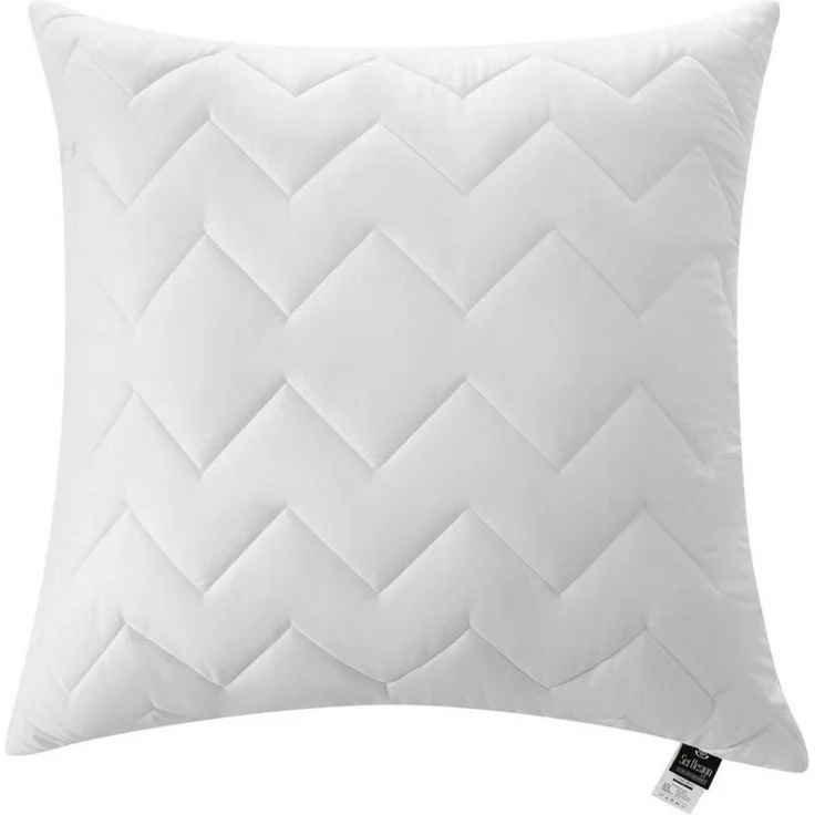 SEI Design Microfaserkissen Kopfkissen Kissen Zierkissen Sofakissen Nackenstützkissen 80x80, Füllung: 100% Mikrofaser, Bezug: 100% Polyester, Seitenschläfer, Rückenschläfer, Bauchschläfer, Kissen, Schlafkissen gesteppt mit Reißverschluss Kochfest 95° – Bild 2