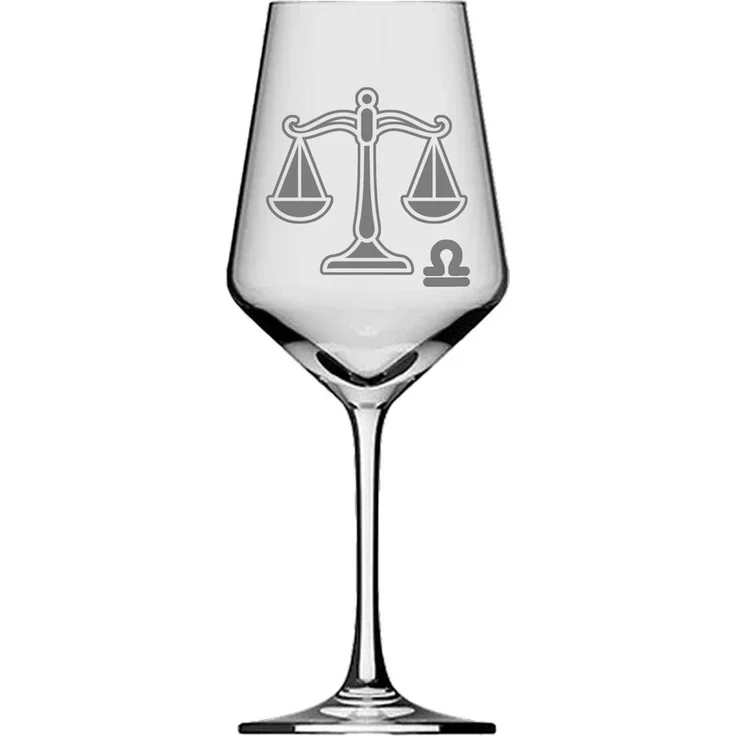 eXODA Weinglas Sternzeichen Waage 350ml spülmaschinenfest mit schöner Gravur, 1-tlg, Glas, Atemberaubende Darstellung – Bild 3