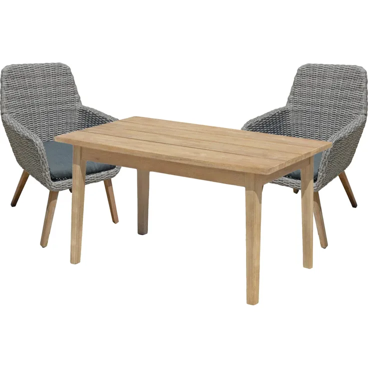 Garden Pleasure Lounge Set Garten Sitzgruppe Sessel Tisch Rattan Optik Armsessel