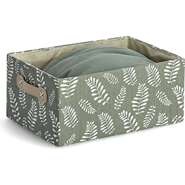 Zeller Present Aufbewahrungsbox Leaves (1 St), Baumwollmix – Bild 2