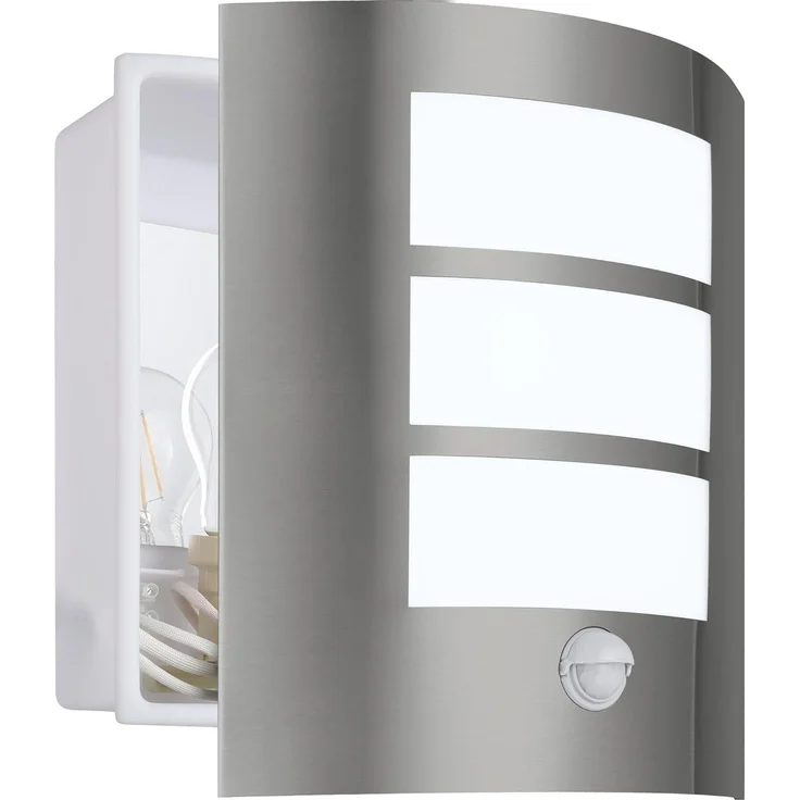 Eglo 88142 Aussen-/Wandleuchte CITY edelstahl, E27 max. 1X40W – Bild 6
