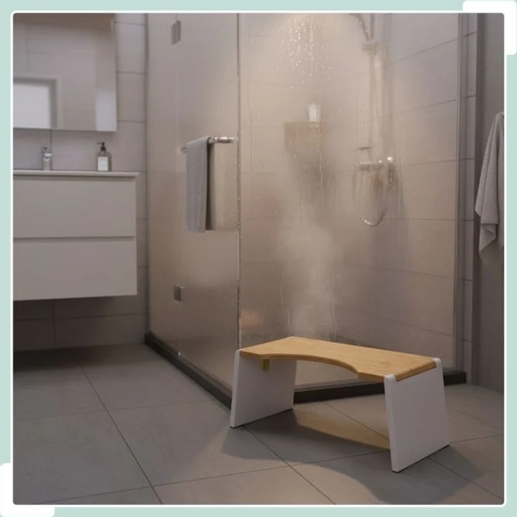 Klappbarer Toilettenhocker aus Bambus 10052380_8248 – Bild 7