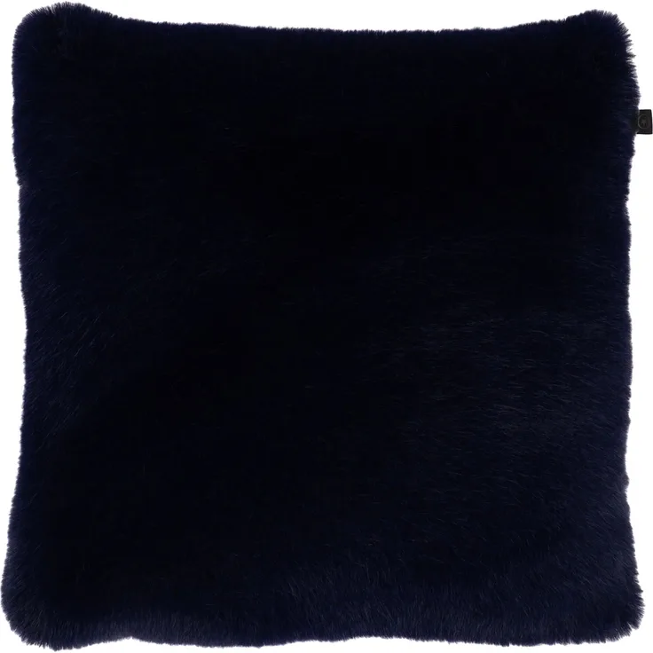 Overseas Rino Fur Kissen - 45 x 45 cm - Marineblau