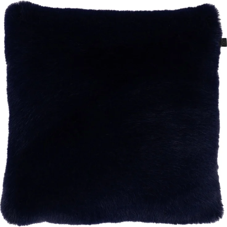 Overseas Rino Fur Kissen - 45 x 45 cm - Marineblau