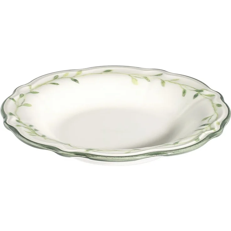 Hermia Concept 'Olivessa Fulya 24 Ytkm' Tafelservice (24-teilig), Weiß / Grün, 26 x 26 cm – Bild 5