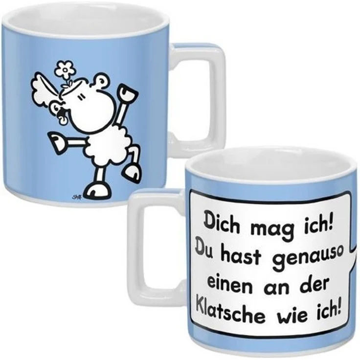 Tasse - Klatsche - ca. 450 ml - Ø ca. 9 cm – Bild 1