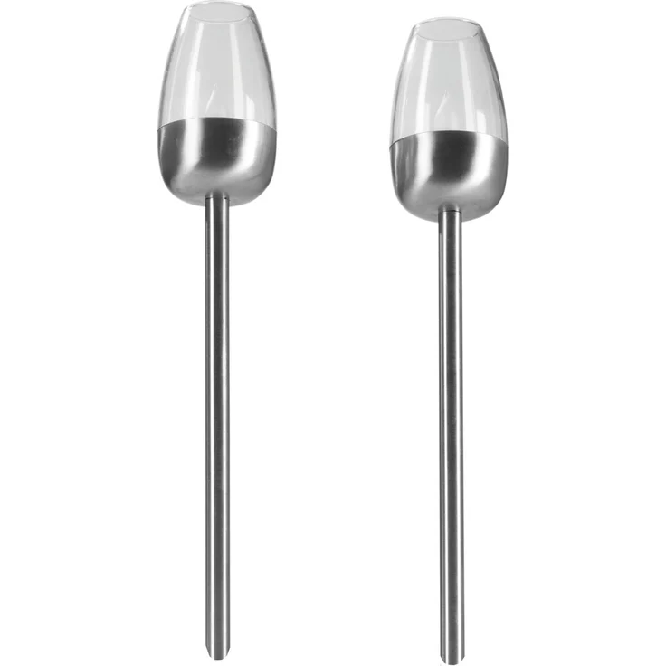 MAXXMEE Solar-Fackel 2er-Set - silber – Bild 1
