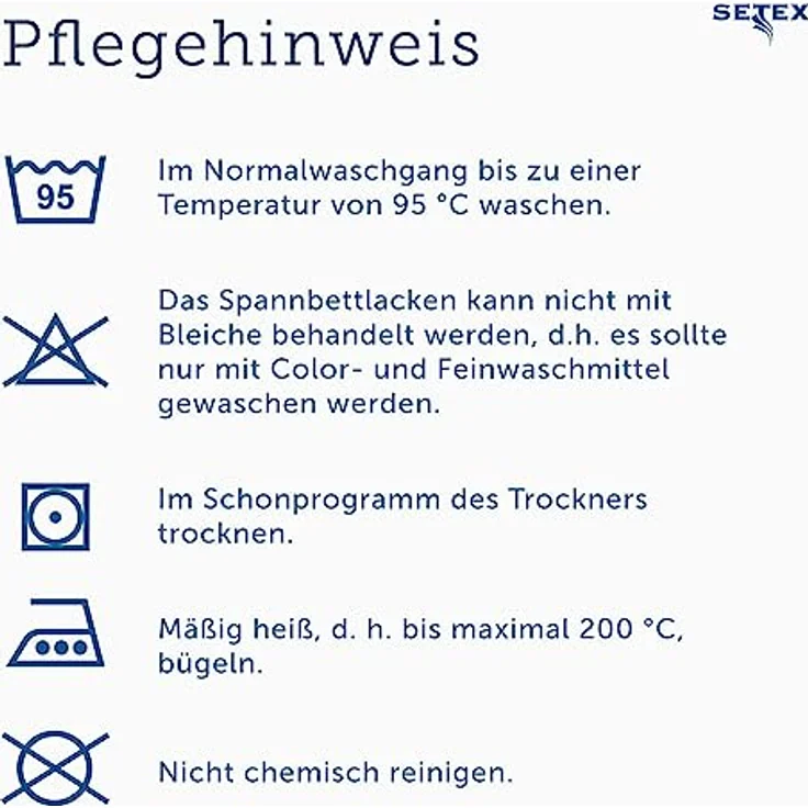 SETEX Spannbettlaken Feinbiber in Gr. 70x140, 90x200, 140x200 oder 180x200 cm, Feinbiber, Gummizug: rundum, (1 Stück), für Matratzen bis 23 cm Höhe, Winter, Bettlaken – Bild 9
