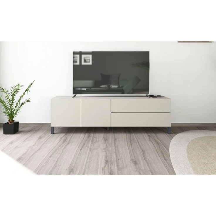 borchardt Möbel Lowboard Sophia, TV-Schrank Breite 152 cm, Metallfüße, grifflose Optik – Bild 1