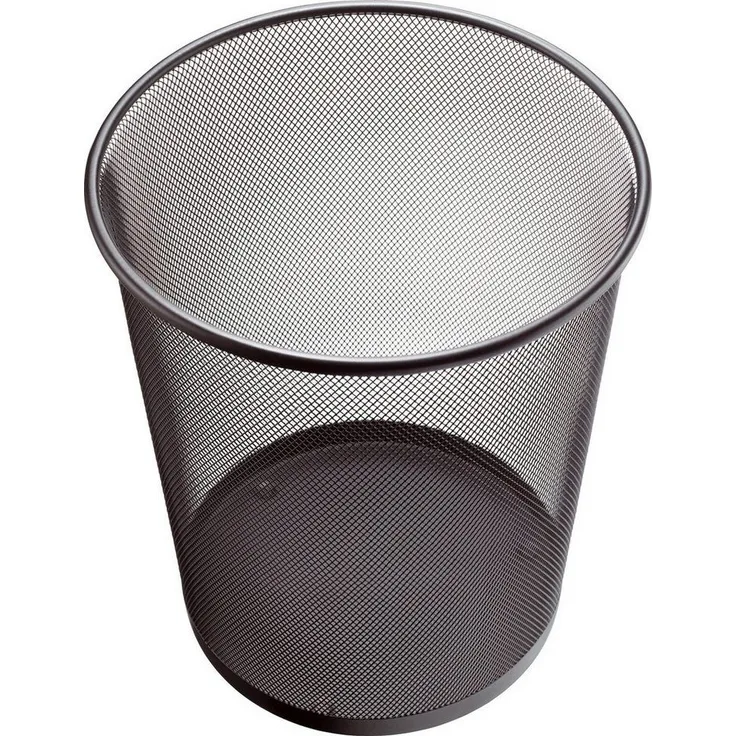 Helit Papierkorb Mesh Metall 15l schwarz