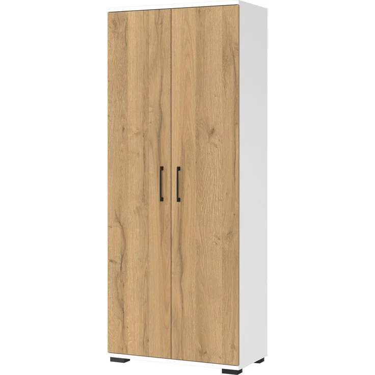 Germania GW-PROFI 3.0 Aktenschrank 4250, Weiß/Grandson-Eiche-Nb, 80 x 200 x 40 cm (BxHxT) – Bild 1
