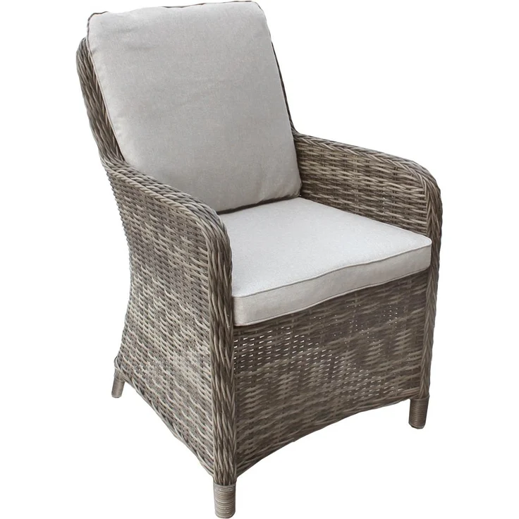 Ria Dining Lounge Set, Polyrattan, grau, für 4 Personen – Bild 4