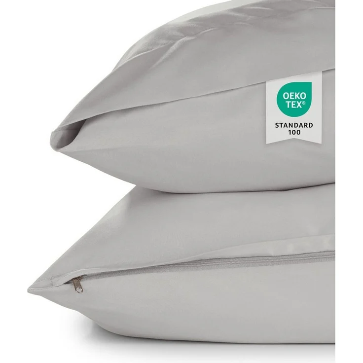 Blumtal Kissenbezüge aus gebürstetem Mikrofaser-Gewebe - Oeko-TEX zert. Kissenbezüge, (2 Stück), mit Reißverschluss oder Verschlusslasche – Bild 2
