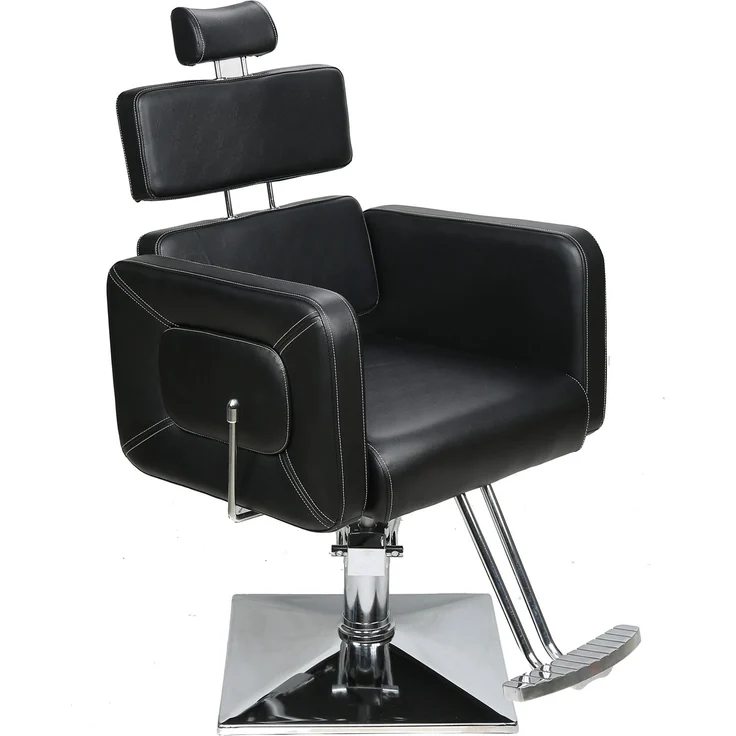 Barberpub Friseurstuhl Friseursessel Bedienungsstuhl Friseureinrichtung 2065BK – Bild 3