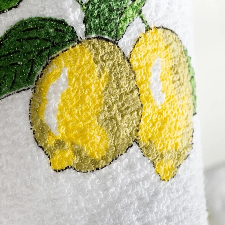 Kracht Küchen Textilien Zitronen|Frottier Küchentuch bedruckt 50x50 cm gelb-grün 3er Pack – Bild 2