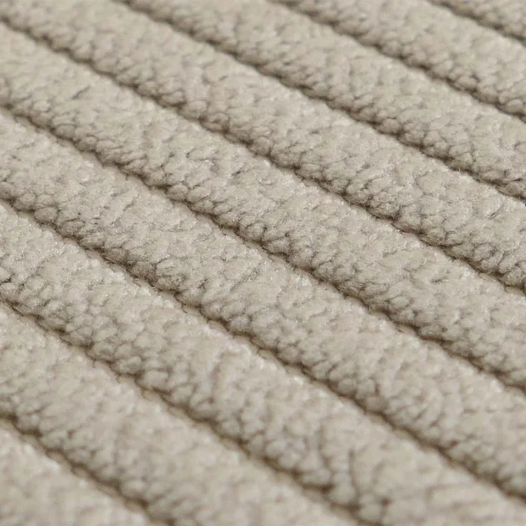 6er-Set Esszimmerstuhl HWC-R24, Küchenstuhl, drehbar Metall Kunstleder Stoff/Textil Cord ~ beige – Bild 4