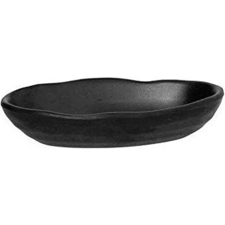 Tognana Porcellane Tablett oval Schwarz, Einheitsgröße