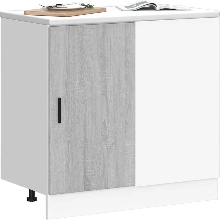 vidaXL Küchenunterschrank Lyon Grau Sonoma Holzwerkstoff 854294 – Bild 9