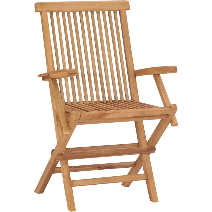 vidaXL Klappbare Gartenstühle 8 Stk. Massivholz Teak 3096595 – Bild 1