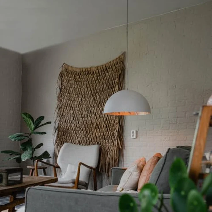 QAZQA Moderne Hängelampe Magna, Pendelleuchte in Weiß mit silbernem Innenleben, Ø 50cm, dimmbar, E27 Fassung – Bild 2