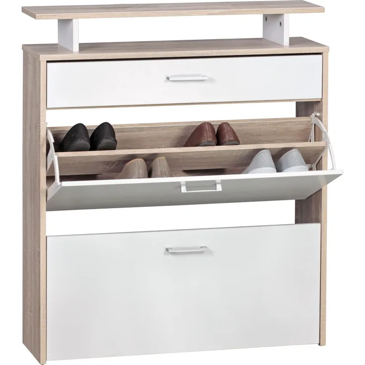 Schuhkipper in Grau - 80x24x95cm (LxBxH)