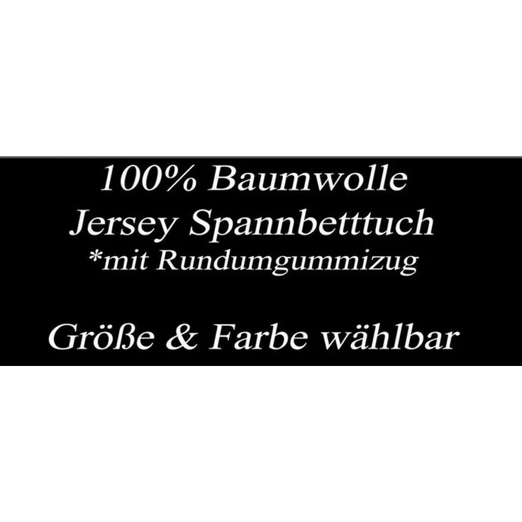 Visaggio Spannbettlaken Jersey aus 100% Baumwolle Boxspringbett / Wasserbett Spannbetttuch, Jersey, Gummizug: rundum, Spannbettlaken, Steghöhe 25 cm – Bild 2