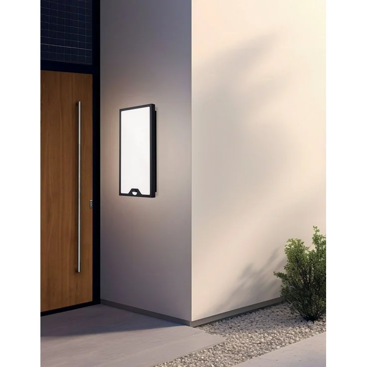 EGLO LED Wandleuchte Casazza, Leuchtmittel inklusive, Wand-/Deckenleuchte - L20 x H40 x AL8 cm - schwarz - 16W inkl. – Bild 3
