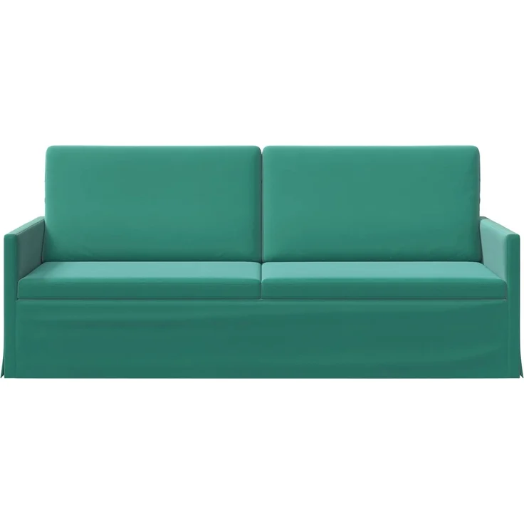 vidaXL 3-Sitzer Sofa Türkis 190 x 81 x 82 cm Samt (V) 42041130 – Bild 2